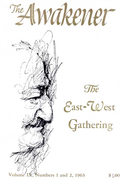 Volume 9 Number 1- 2  1963 The East-West Gathering Cover