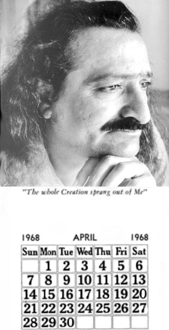 April 1968 Calendar