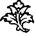 small flower decal