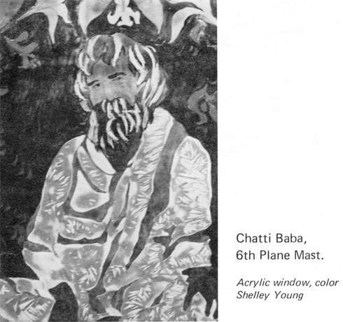 Chatti Baba- Acrylic window, color, Shelley Young