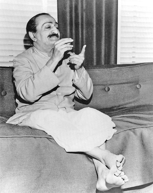 Photo of Meher Baba 1956 Los Angeles
