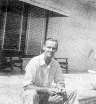 Photo of Dr. William Donkin sitting on a step