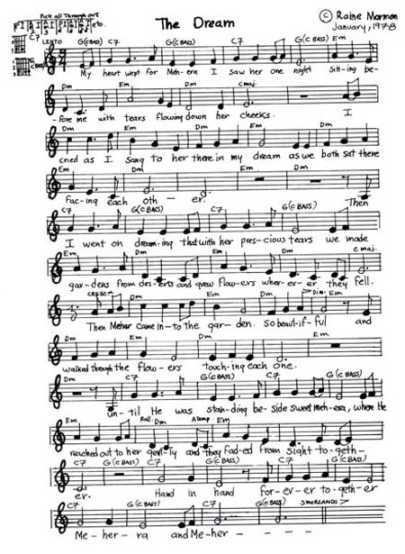 The Dream music by Raine Mormon