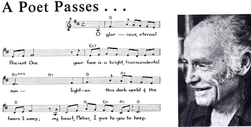 A Poet passes-Photo of Francis Brabazon and sheet music